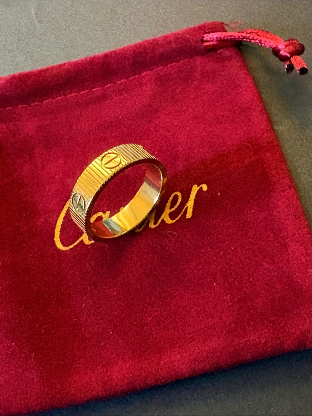 Stainless Steel Gold Band Ring Sz 11